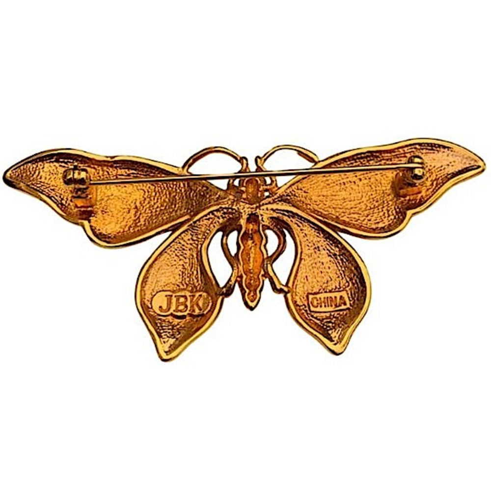 Vintage Enamel Butterfly Brooch Camrose and Kross JBK Jackie Kennedy - Picture 4 of 4
